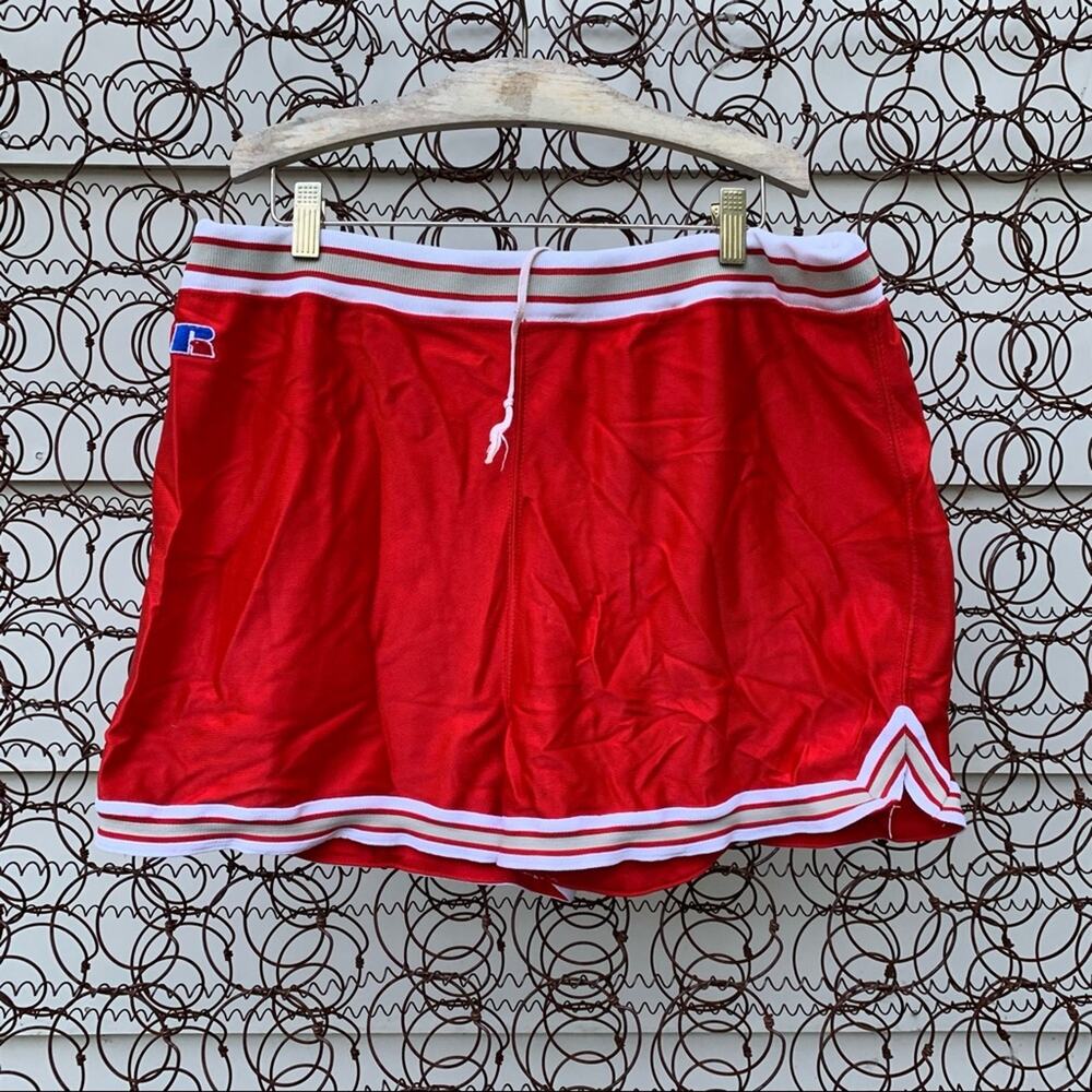 Vintage 90s Russell Athletic red slinky shorts